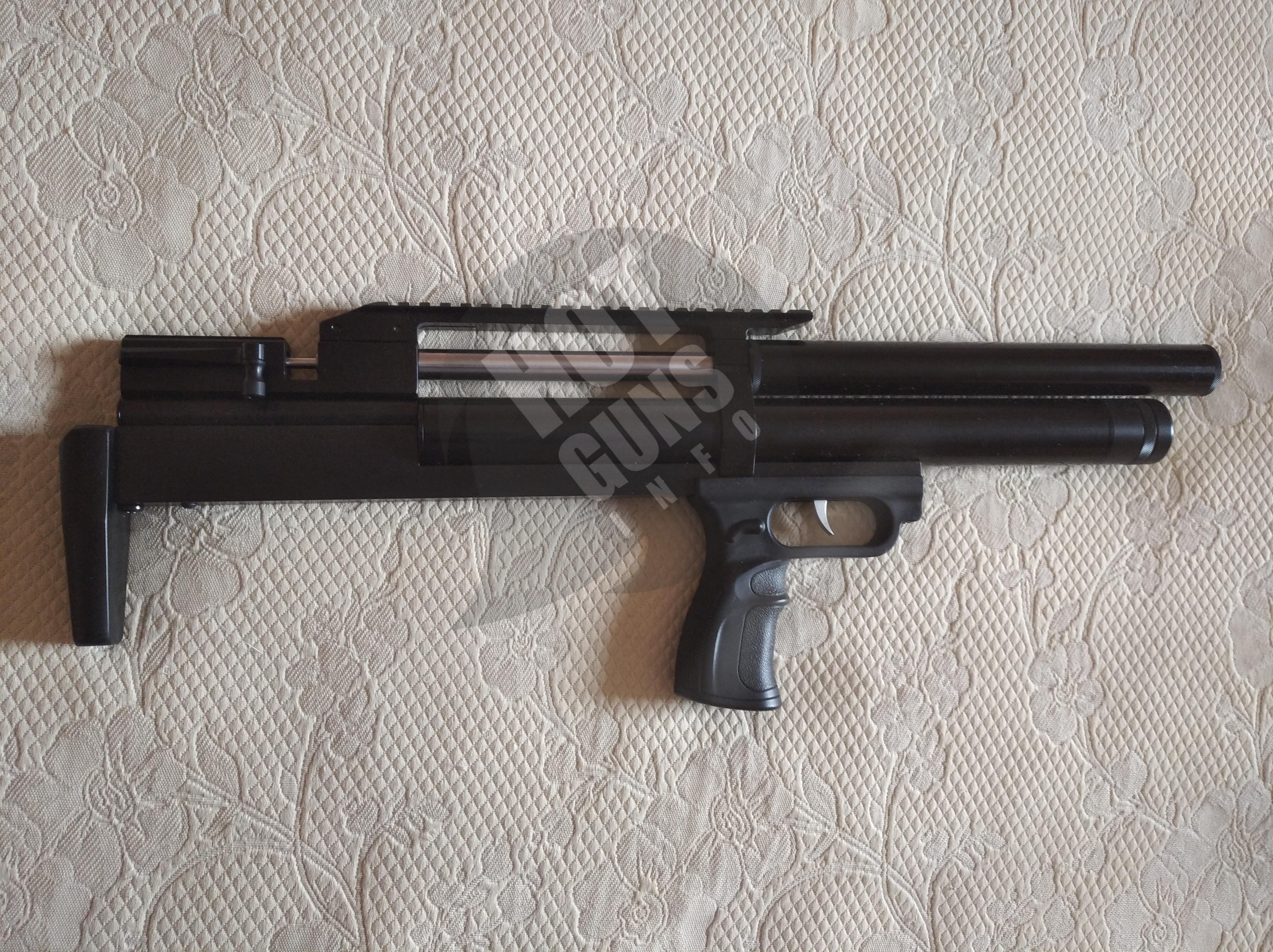 Описание пневматической PCP винтовки Дубрава Лесник BullPup 6.35 мм V5 (450 мм, орех)
